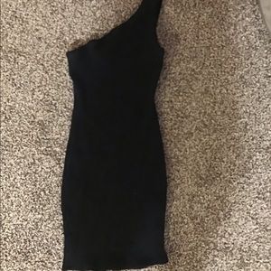 Urban Outfitters Black One Shoulder Dress